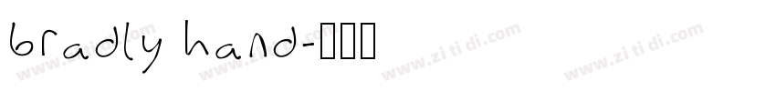 bradly hand字体转换